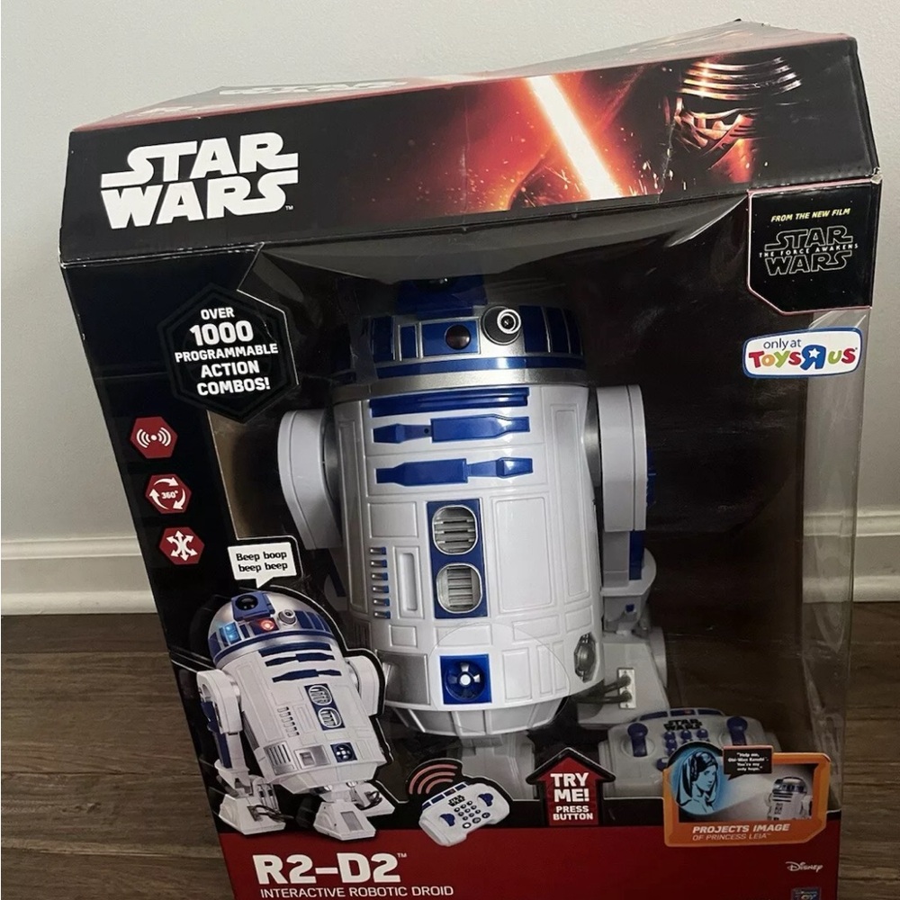 Thinkway Toys Star Wars R2D2 Interactive Robotic Droid Toys R Us Exclusive